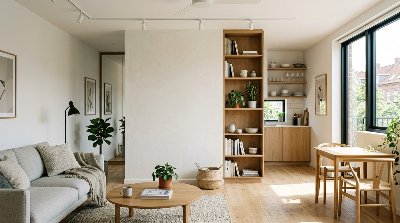 Studio-appartement met daglicht